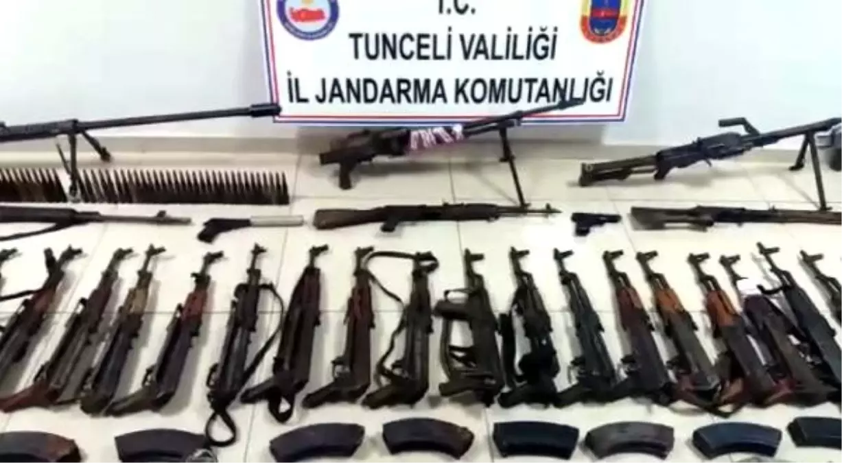 Tunceli\'de 8 sığınak imha edildi; çok sayıda silah ele geçirildi