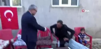 Vali Gündüzöz ve güvenlik güçlerinden 'Barış Pınarı' gazisine ziyaret