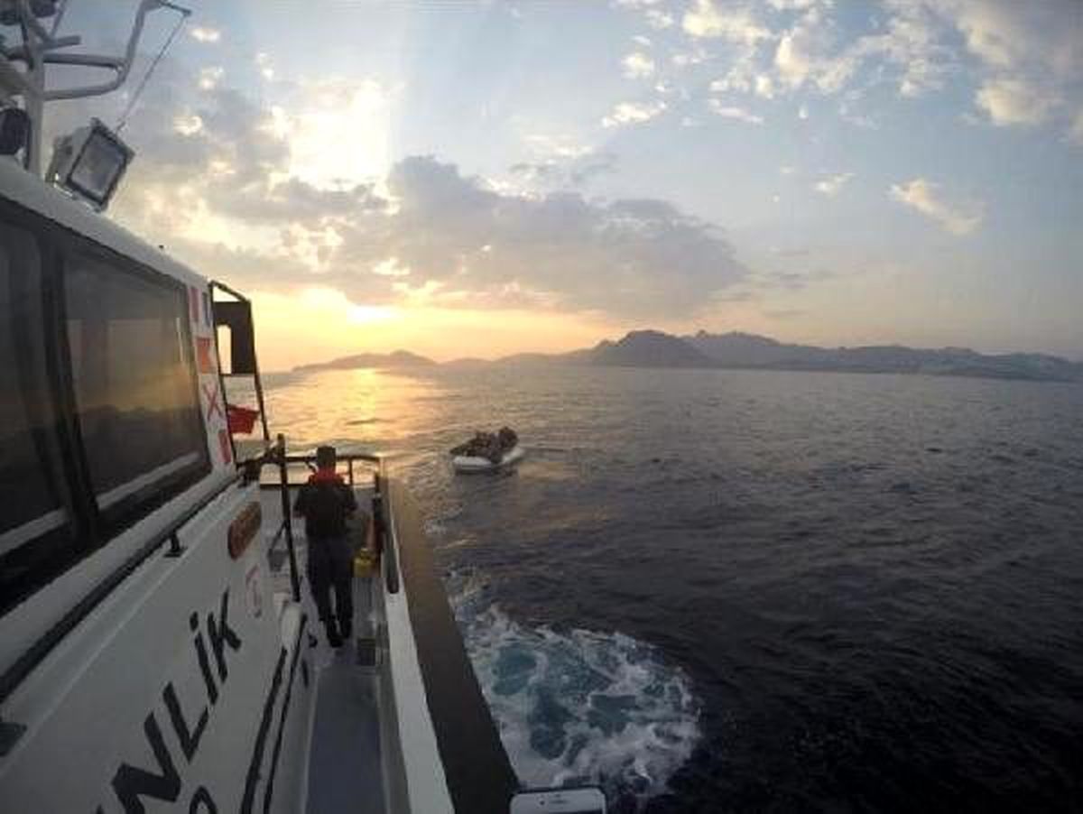 Bodrum açıklarında 5 kaçak göçmen yakalandı