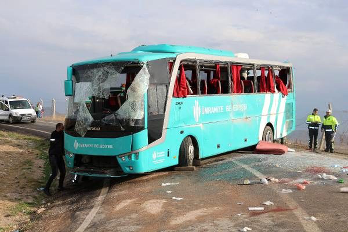 Çankırı\'da otobüs kazası: 34 yaralı (2)