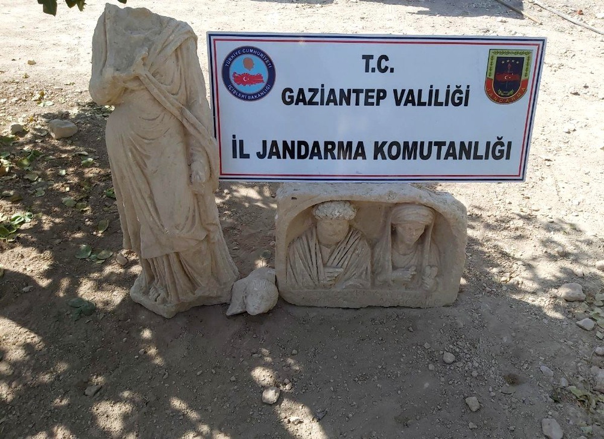 Gaziantep\'te Roma dönemine ait tarihi eserler ele geçirildi