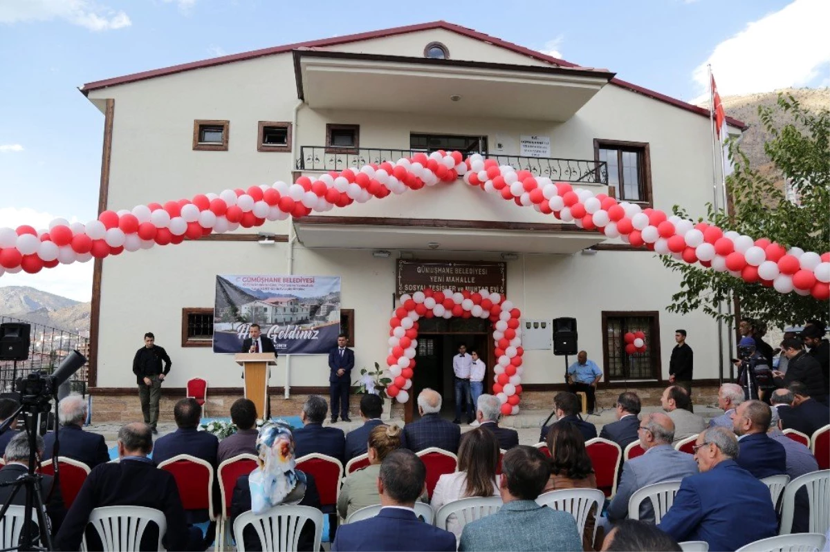 Gümüşhane\'de Yalçın Kurt Kültür evi ve Yeni Mahalle Muhtar Evi\'nin açılışı gerçekleştirildi