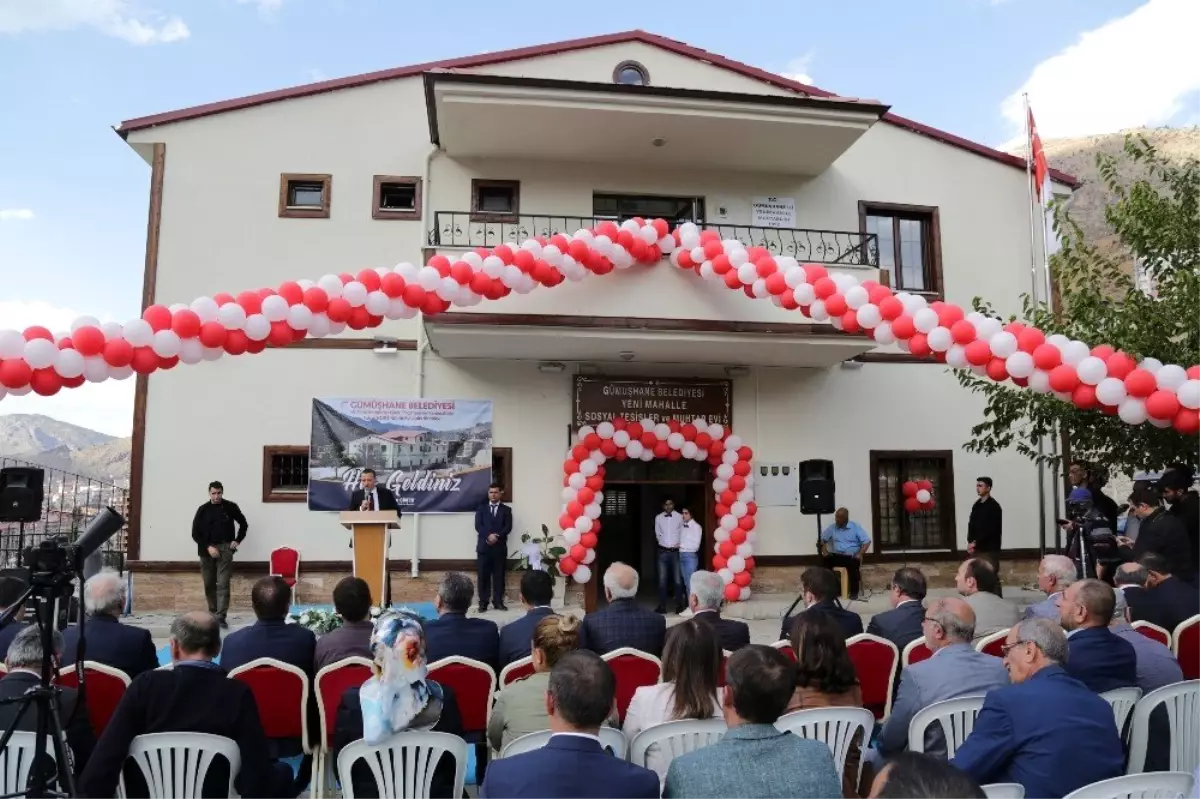 Gümüşhane\'de Yalçın Kurt Kültür evi ve Yeni Mahalle Muhtar Evi\'nin açılışı gerçekleştirildi