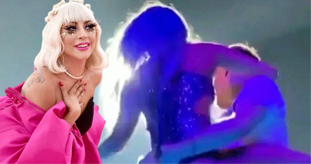 Lady Gaga, konserde kucak dansı yaparken hayranıyla birlikte sahneden düştü