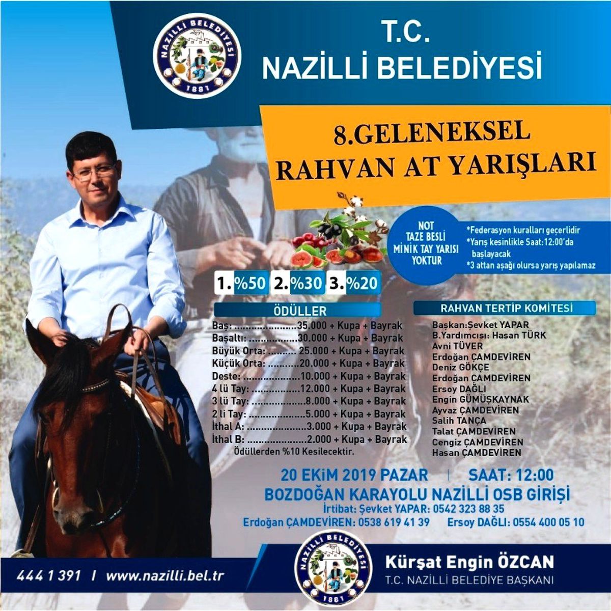 Nazilli\'de rahvan at yarışı heyecanı başlıyor