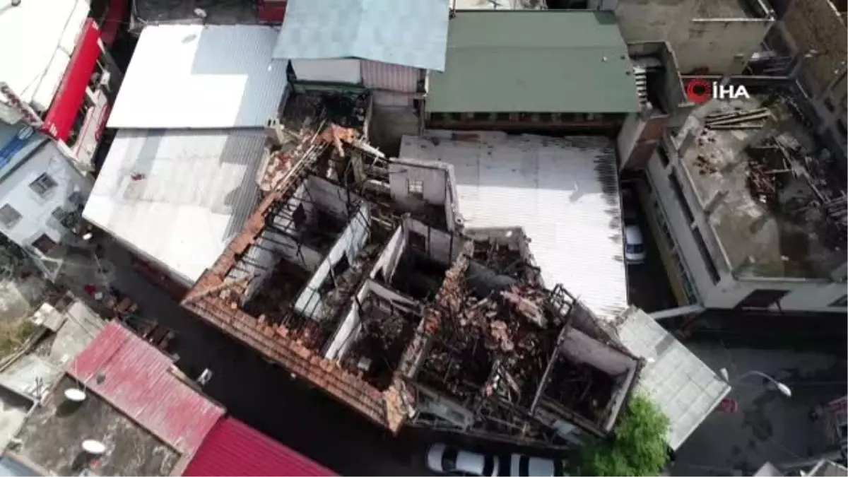 Şener Şen\'in doğduğu evin içler acısı son hali havadan görüntülendi