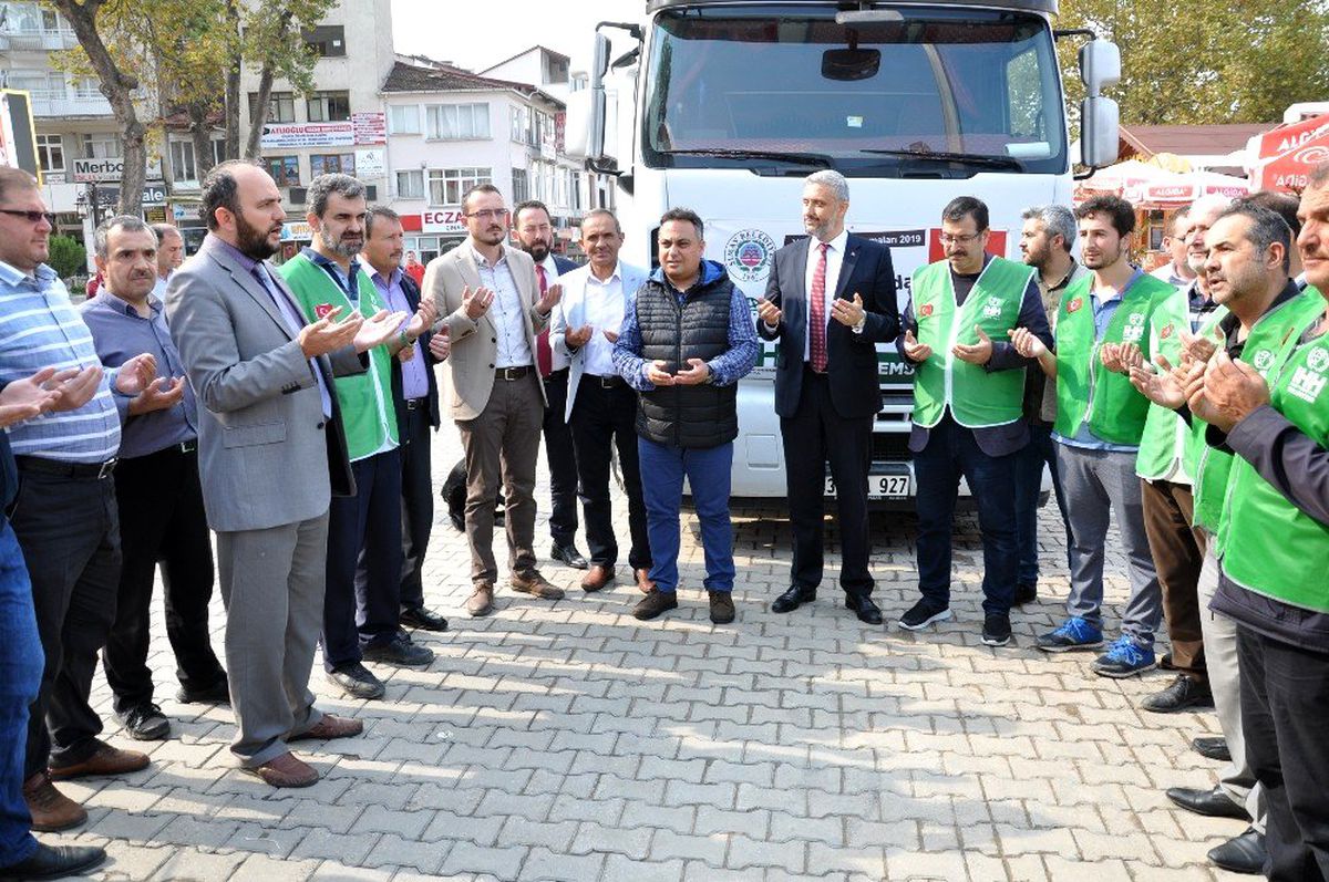 Simav\'dan İdlip\'e un yardımı