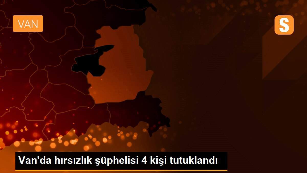 Van\'da hırsızlık şüphelisi 4 kişi tutuklandı