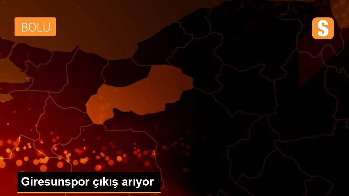 Giresunspor çıkış arıyor