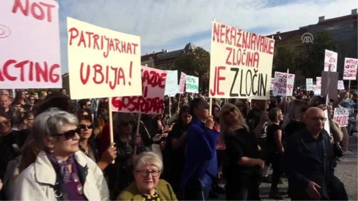 Hırvatistan\'da çocuk istismarı protestosu
