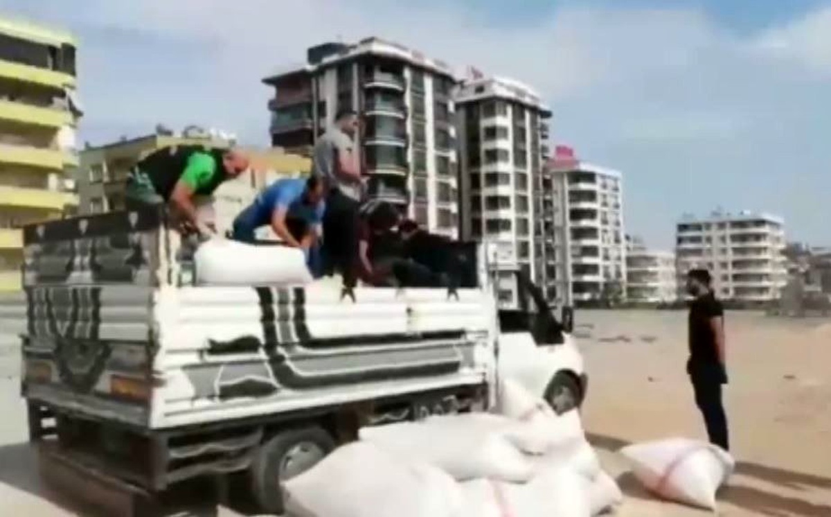 Odun talaşının altında 254 kilo esrar bulundu