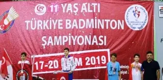 11 Yaş Altı Türkiye Badminton Şampiyonası sona erdi