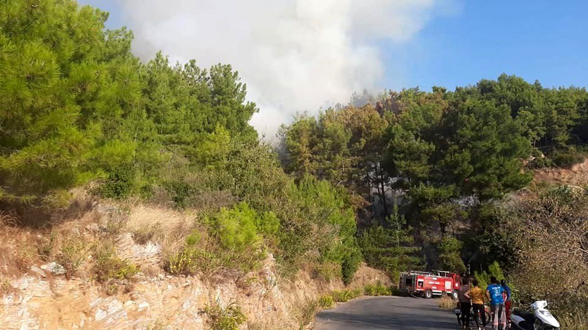 Alanya\'da orman yangını büyük paniğe yol açtı