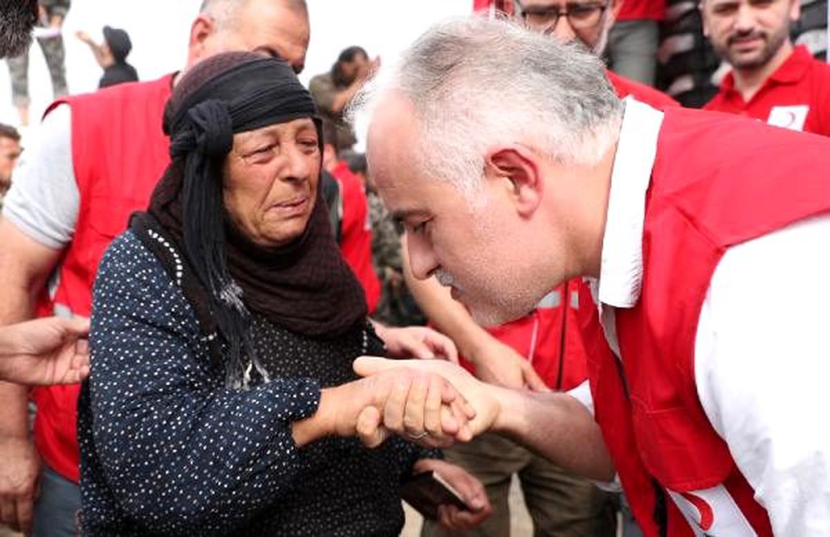 Kızılay\'dan Tel Abyad\'a insani yardım