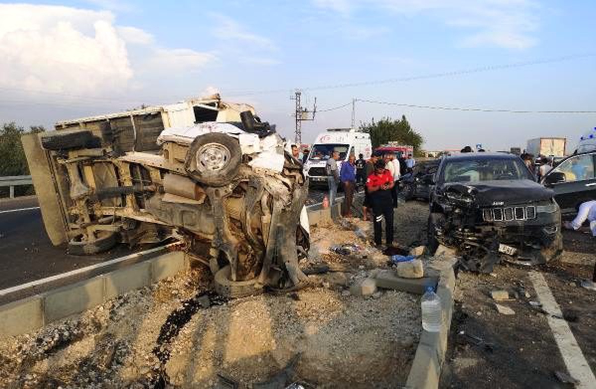 Mardin\'de zincirleme kaza: 1 ölü, başsavcı ile 6 kişi yaralı