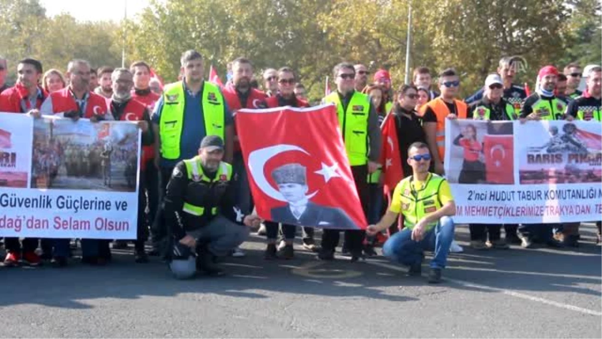 Motosikletlilerden Barış Pınarı Harekatı\'na destek