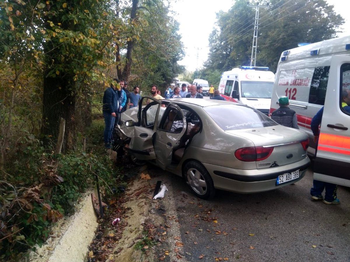 Ordu\'da trafik kazası: 4 yaralı