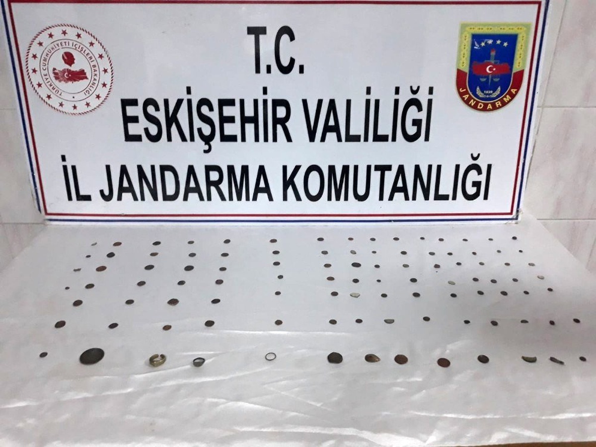 Roma dönemine ait 100 adet sikke ele geçirildi