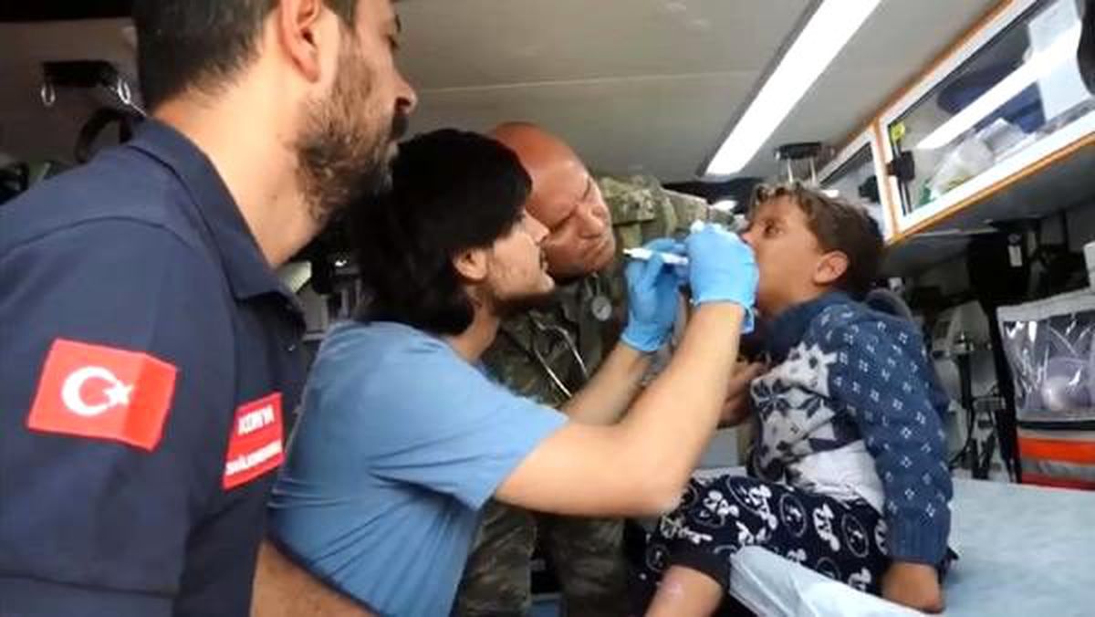 Tel Abyad\'da hastalara tedavi desteği