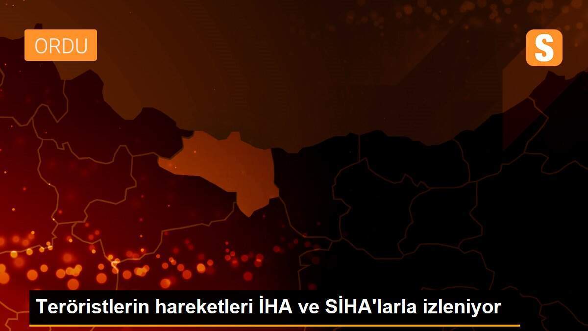 Teröristlerin hareketleri İHA ve SİHA\'larla izleniyor