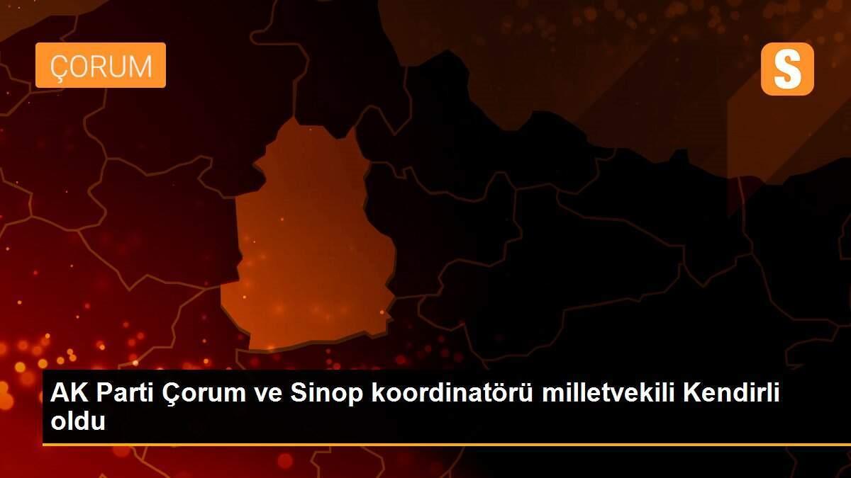 AK Parti Çorum ve Sinop koordinatörü milletvekili Kendirli oldu