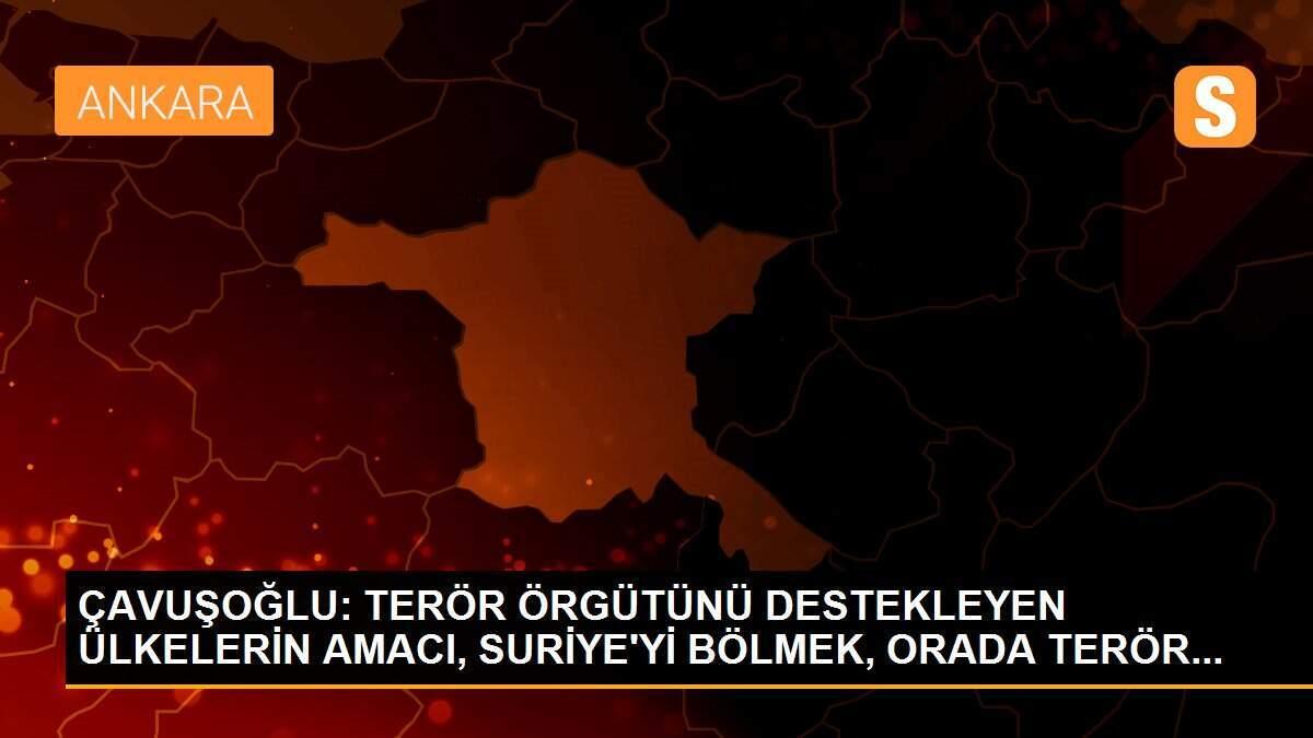 ÇAVUŞOĞLU: TERÖR ÖRGÜTÜNÜ DESTEKLEYEN ÜLKELERİN AMACI, SURİYE\'Yİ BÖLMEK, ORADA TERÖR...