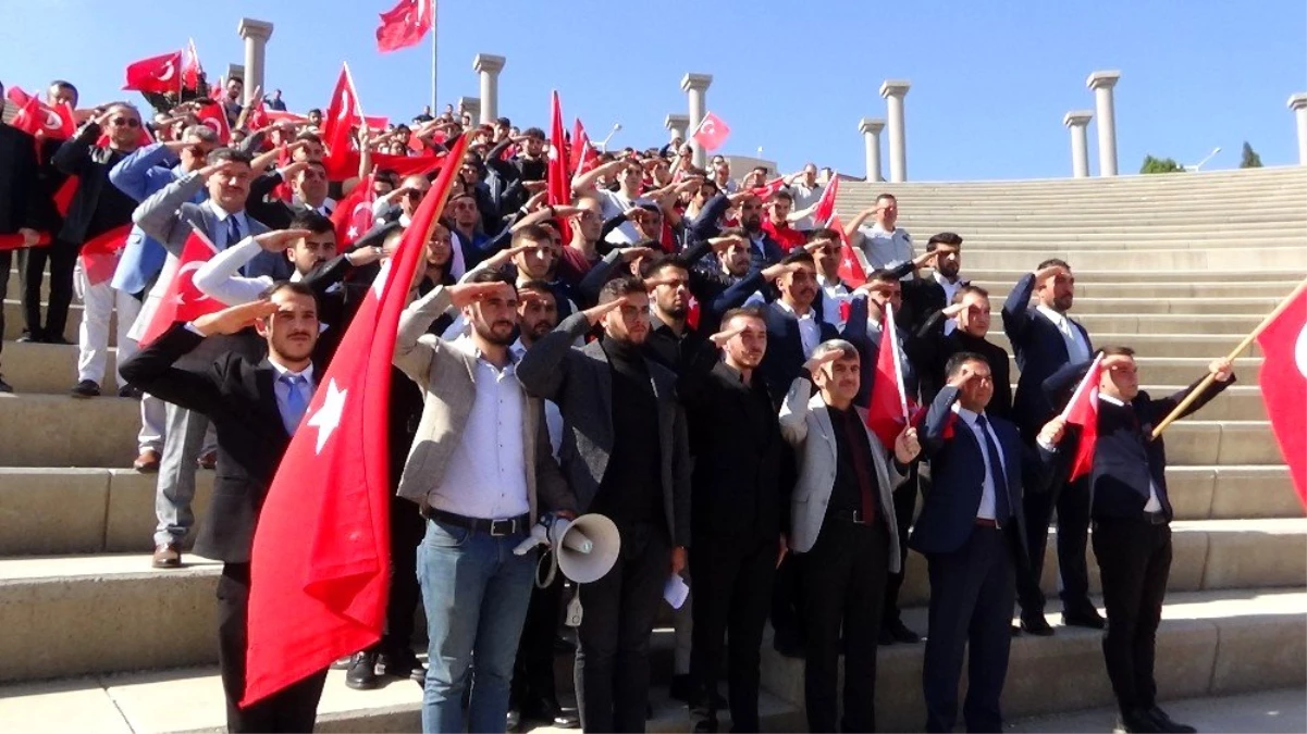 Kütahya\'da Mehmetçiğe destek yürüyüşü