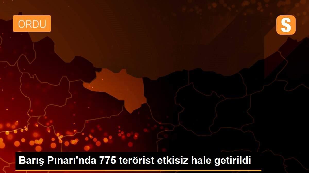 Barış Pınarı\'nda 775 terörist etkisiz hale getirildi