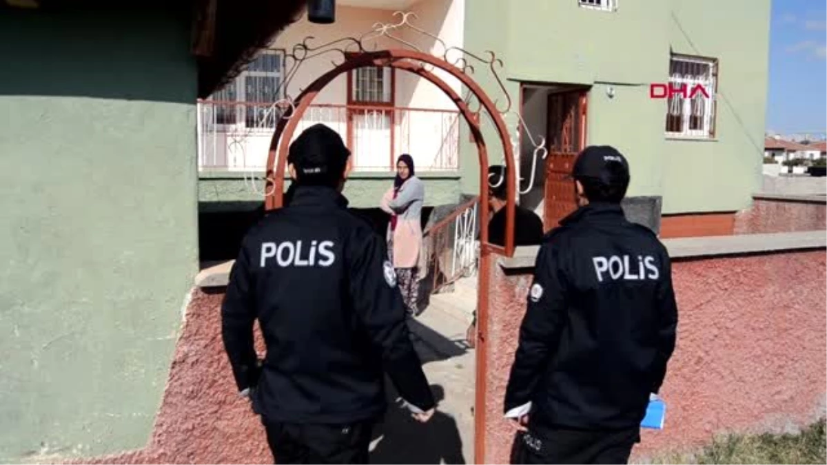 Aksaray evin bahçe kapıları çalındı