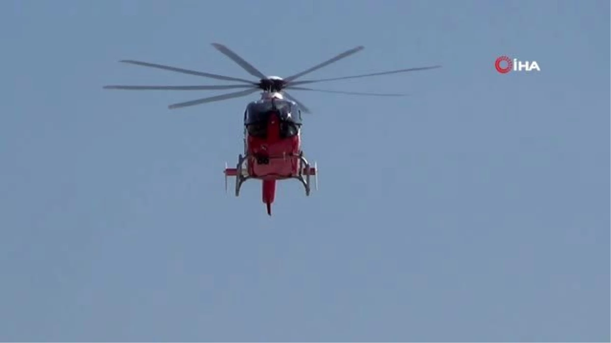 Ambulans helikopter 81 yaşındaki hasta için havalandı