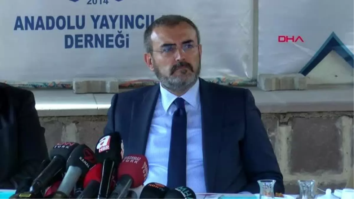 Ankara ak parti genel başkan yardımcısı mahir ünal, anadolu basın yayın birliği\'nde basın...