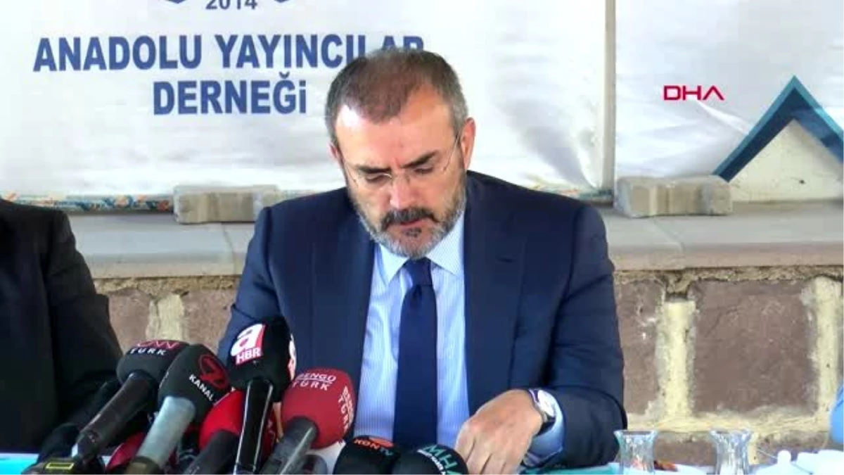 Ankara ak parti genel başkan yardımcısı mahir ünal, anadolu basın yayın birliği\'nde basın...