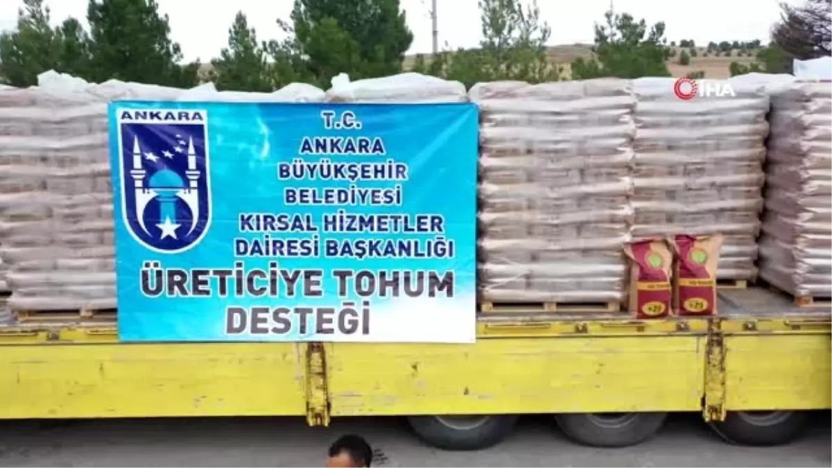 Ankara Büyükşehir çiftçilere yem bitkisi tohumu dağıtımına başladı