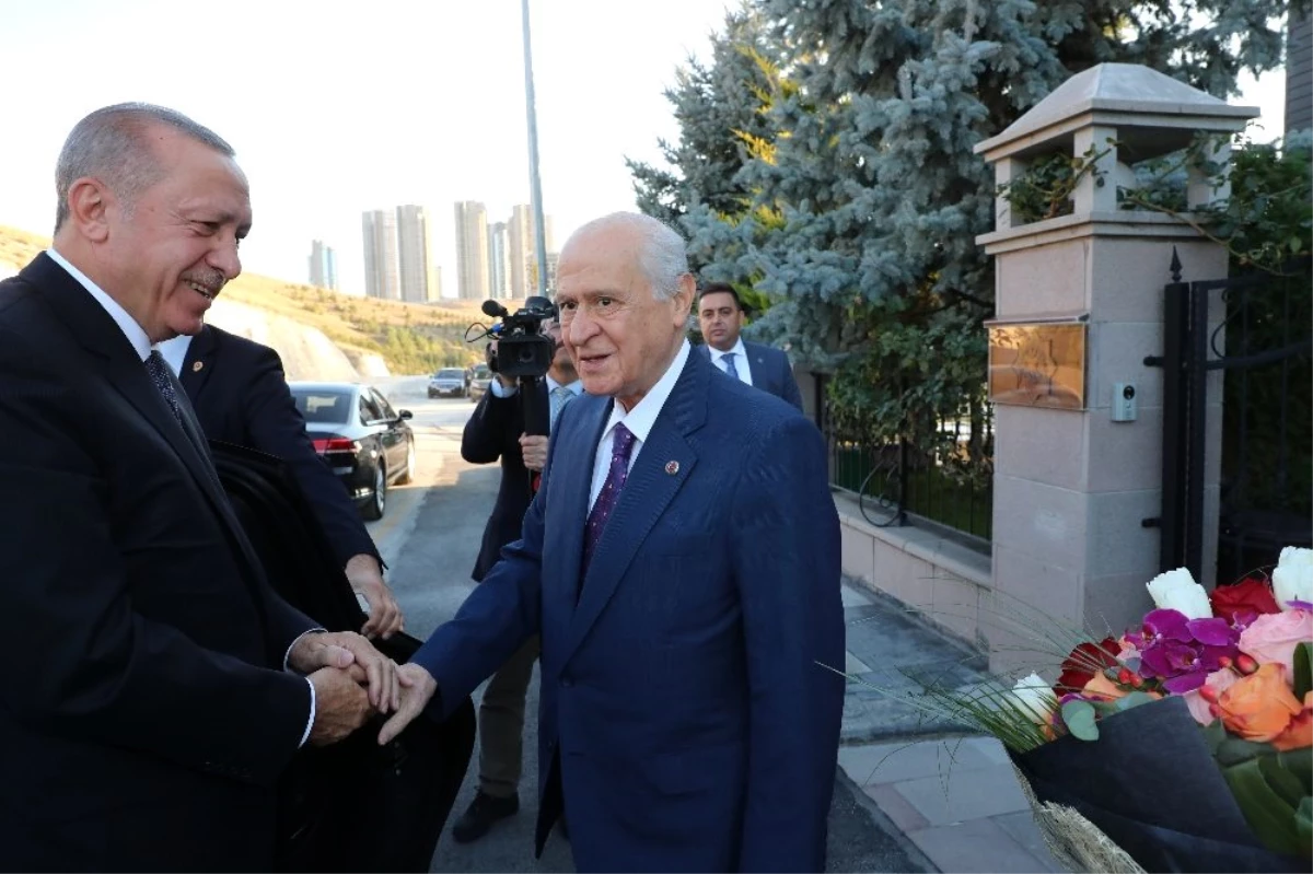 Cumhurbaşkanı Erdoğan, MHP Lideri Bahçeli\'yi ziyaret etti