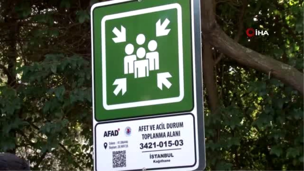 Kağıthane\'de acil durumlarda toplanma alanlarına karekod uygulaması sistemi tanıtıldı