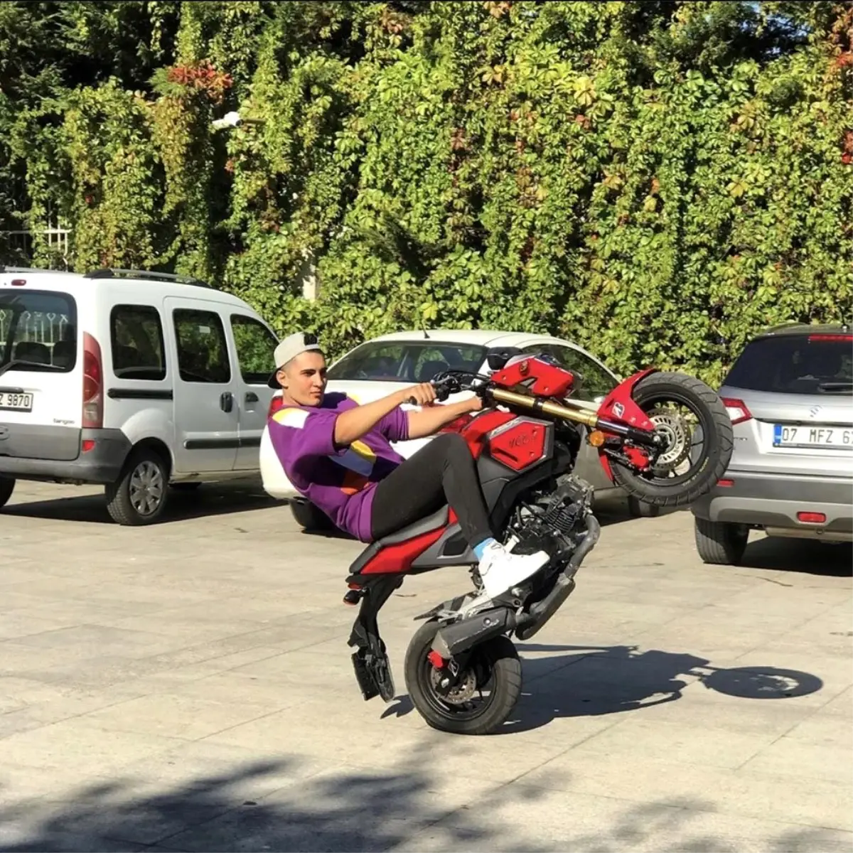 "Tek teker Mert" lakaplı motosikletli maganda yine yakalandı