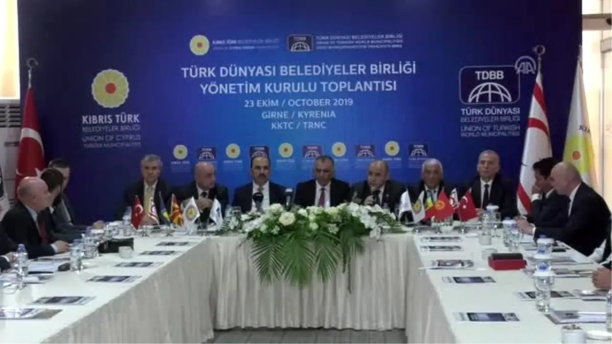 Türk Dünyası Belediyeler Birliği Yönetim Kurulu Toplantısı KKTC\'de yapıldı