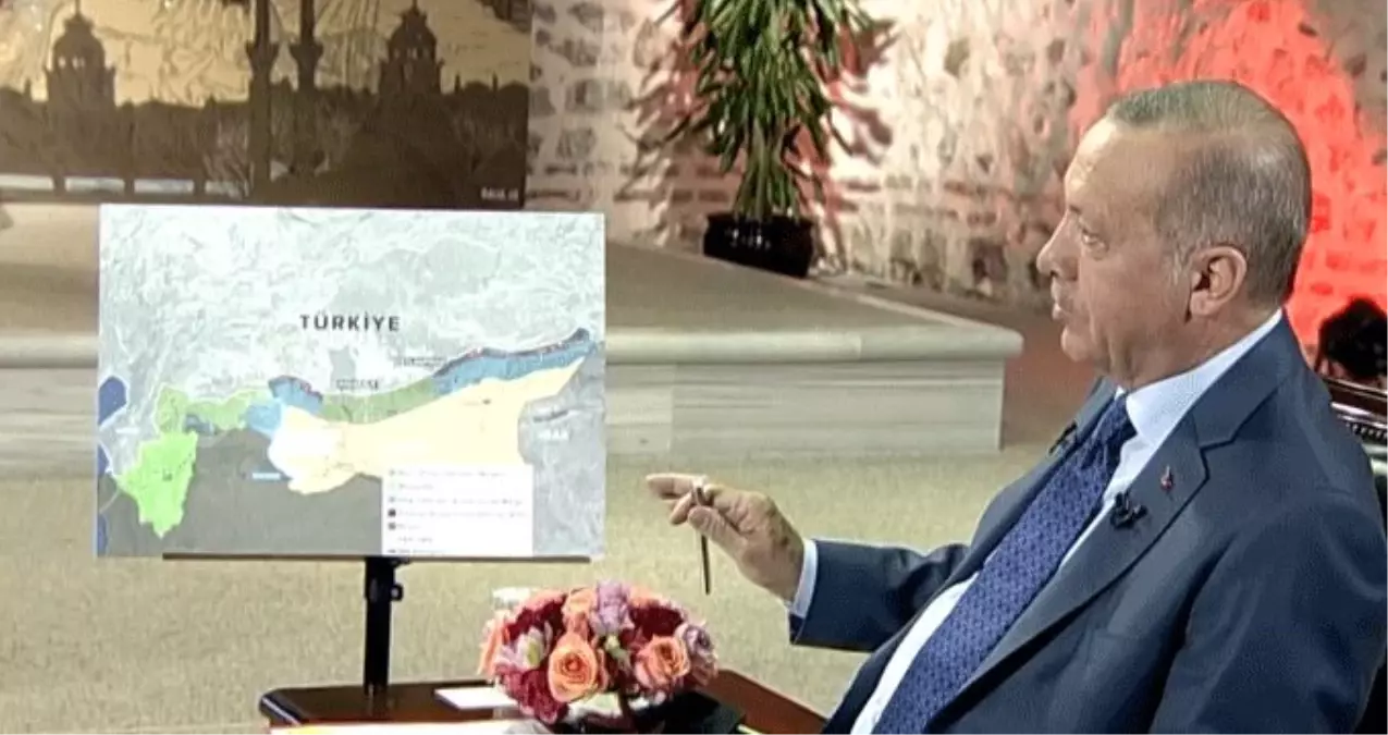 Cumhurbaşkanı Erdoğan, Barış Pınarı Harekatı isminin nereden geldiğini harita üzerinden anlattı