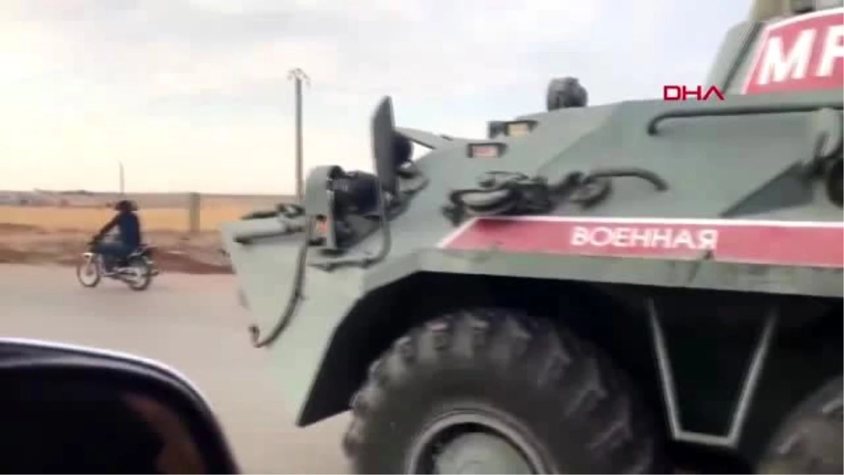 Rus askeri polisinin devriyesi, kamışlı\'da görüntülendi