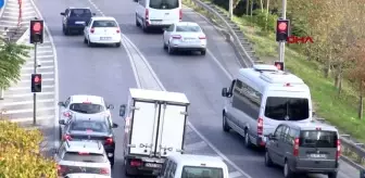 Sürücüleri şaşkına çeviren 3 saniyelik trafik ışıkları