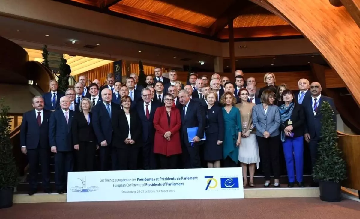 TBMM Başkanı Şentop, Parlamento Başkanları Konferansı aile fotoğrafında