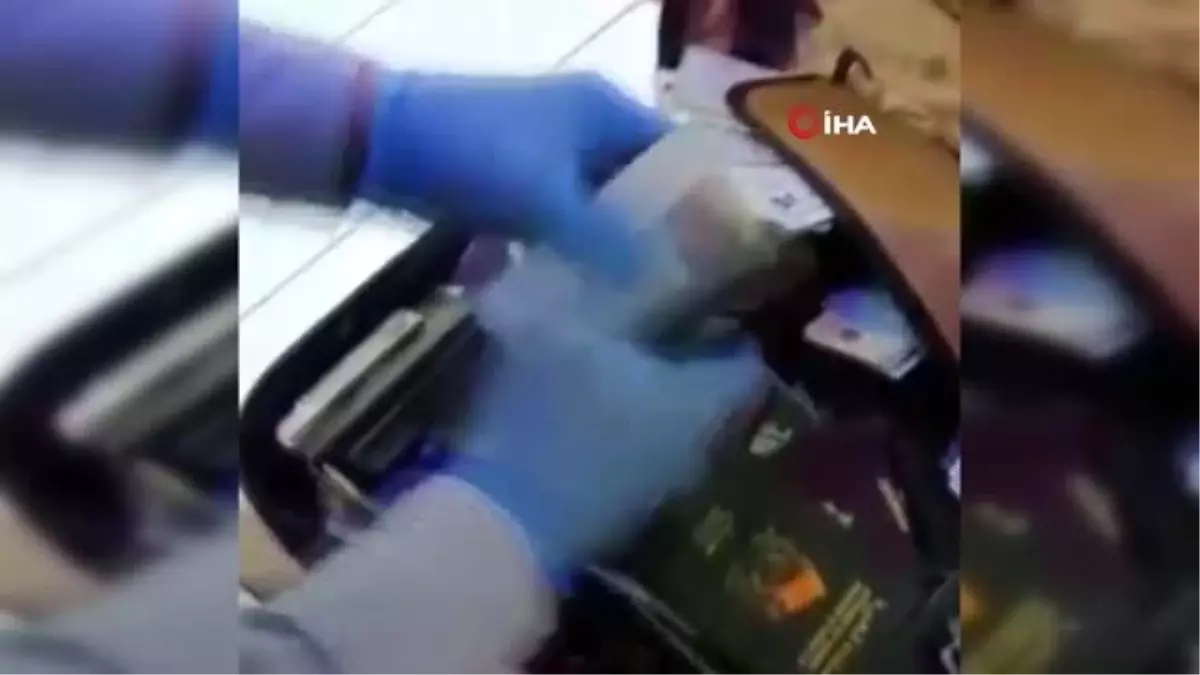 Sahte para operasyonunda ele geçirilenler emniyet müdürlüğünde sergilendi...Operasyon anı kamerada