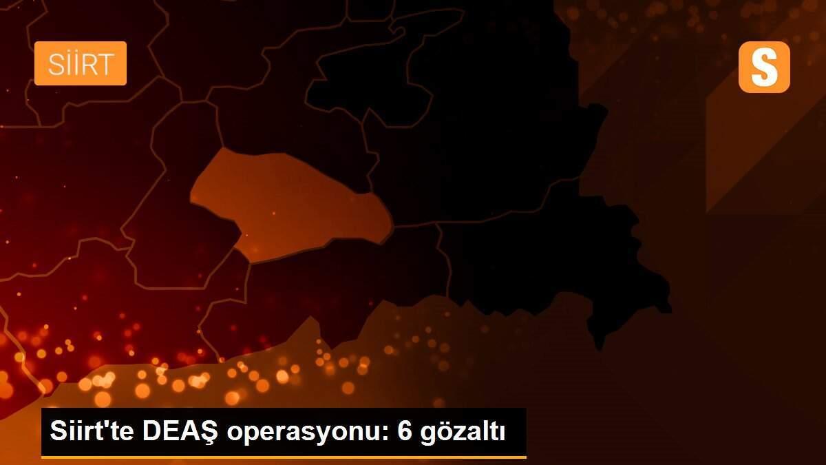 Siirt\'te DEAŞ operasyonu: 6 gözaltı