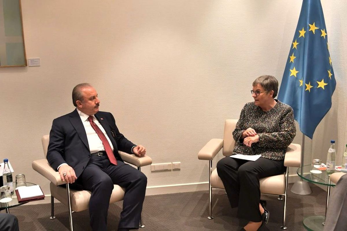 TBMM Başkanı Şentop, AKPM Başkanı Pasquier ile görüştü
