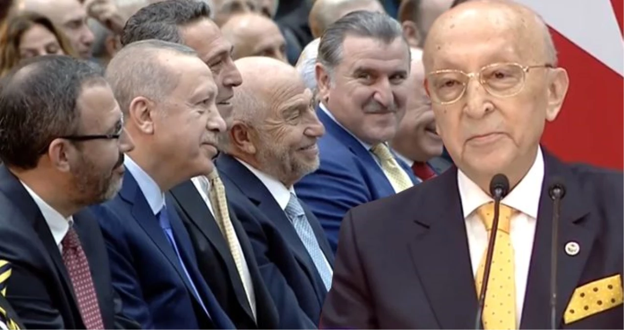 Erdoğan\'a yapılan "Aidat" hatırlatması salondaki herkesi güldürdü