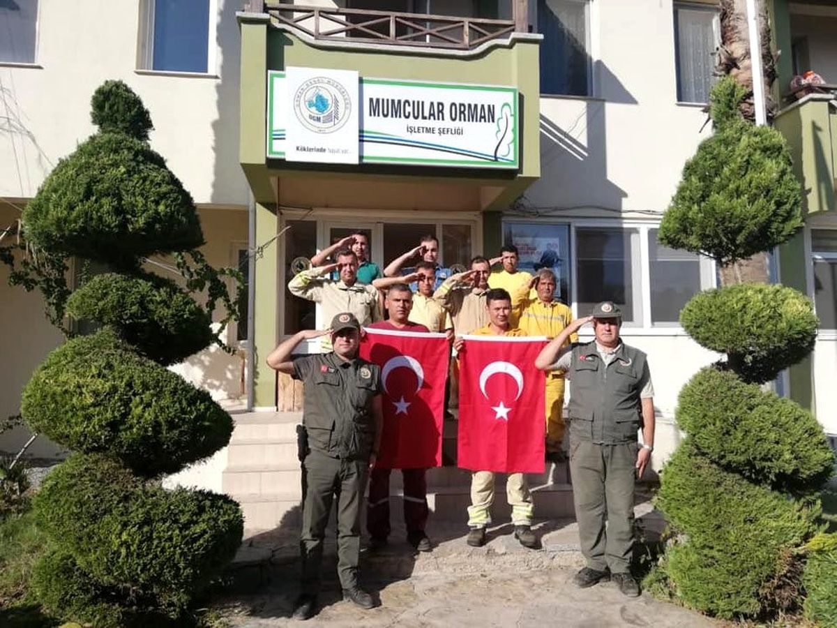 Mehmetçiğe bir selam da ormancılardan