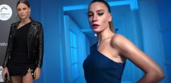 Serenay Sarıkaya kıyafeti ile geceye damga vurdu