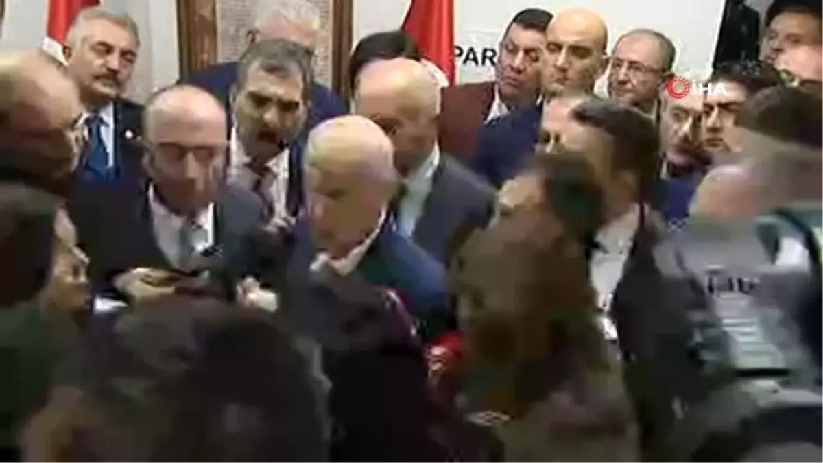 MHP Genel Başkanı Bahçeli, parti genel merkezinde açıklamalarda bulundu