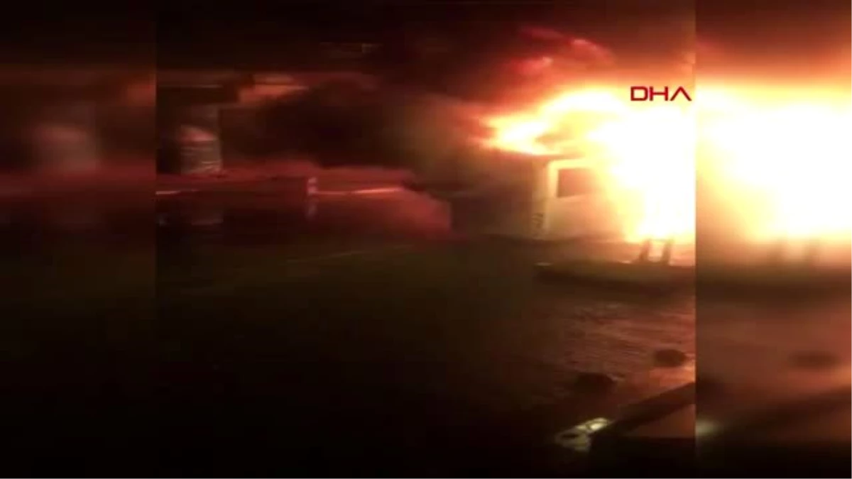 Artvin hopa\'da yolcu otobüsü alev alev yandı