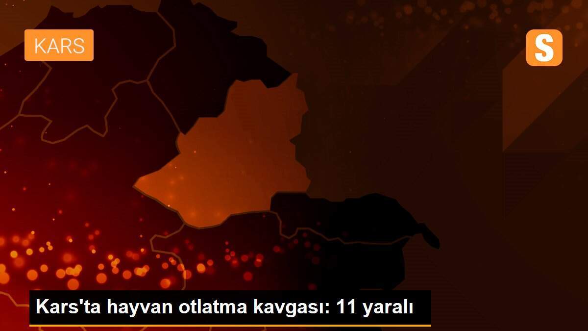 Kars\'ta hayvan otlatma kavgası: 11 yaralı